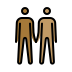 men holding hands, medium-dark skin tone, medium skin tone